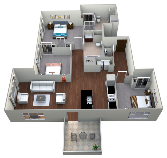 Floorplan - Linea Cambridge Apartments