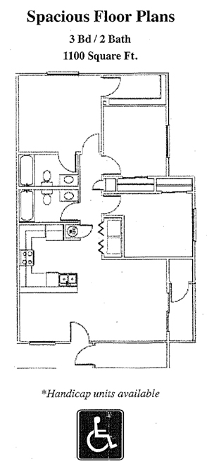 3BR/2BA - Santa Carolina Apartments