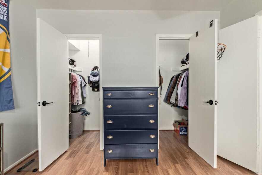 Primary bedroom walk in closets - 115 W 10th St