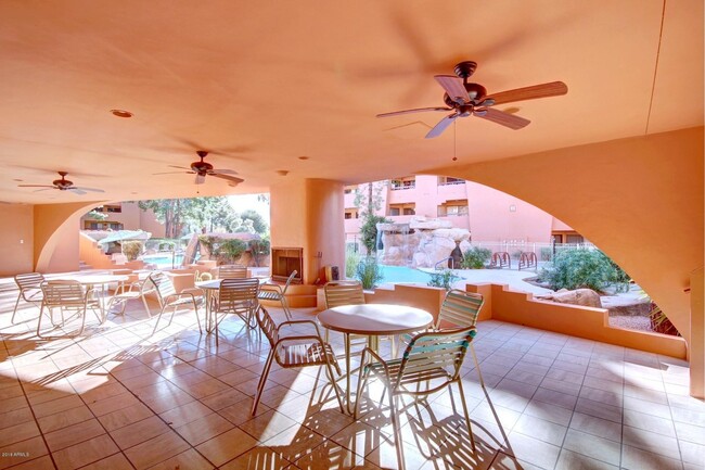 Community Clubhouse Covered Patio (not our view) - 4303 E Cactus Rd