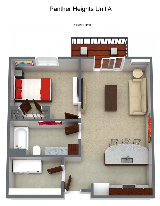 Floorplan - Panther Heights Apartments