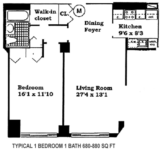 1BR/1BA - North Shore Towers