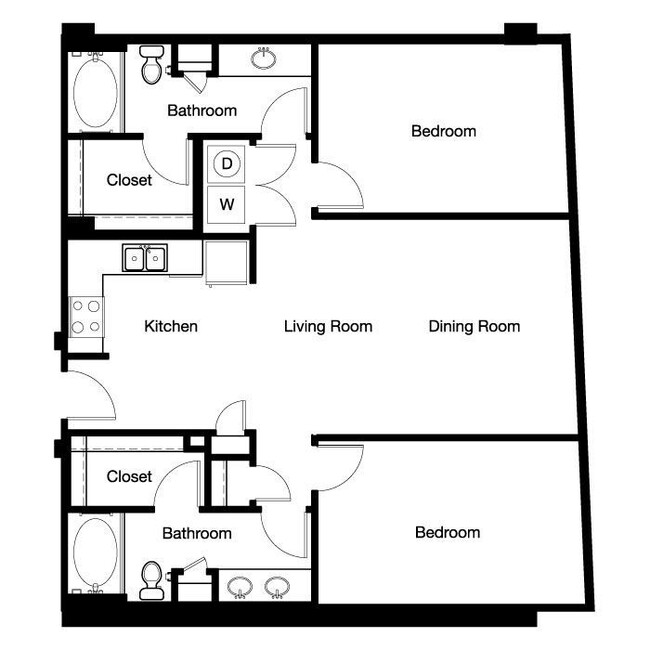 Gallery At Turtle Creek - B1 - 2 Beds - 2 Baths - 1187 Sq. ft. - Gallery At Turtle Creek