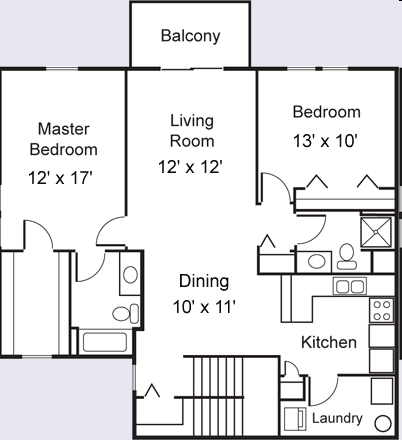 2BR/2BA - Powder Hill Terrace