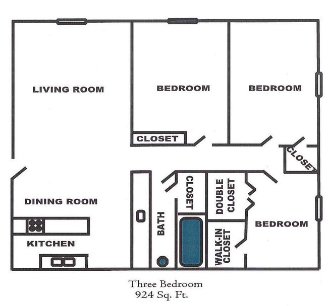 Floorplan - Briarcliff Apartments