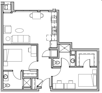 2BR/2BA - Yugo Minneapolis 412 Lofts