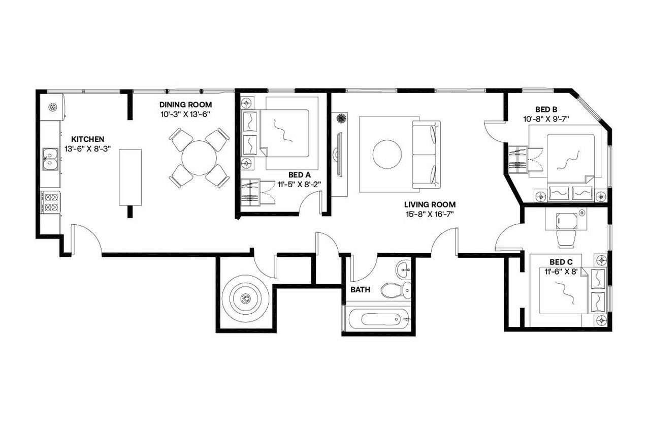 Building Photo - Private bedroom in 3 bed/1 bath Home