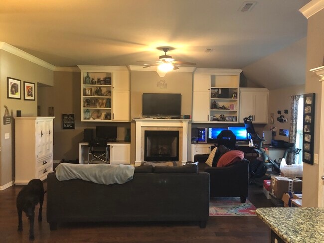 Custom built-ins with 2 desks - 337 N Sabine Pass Rd