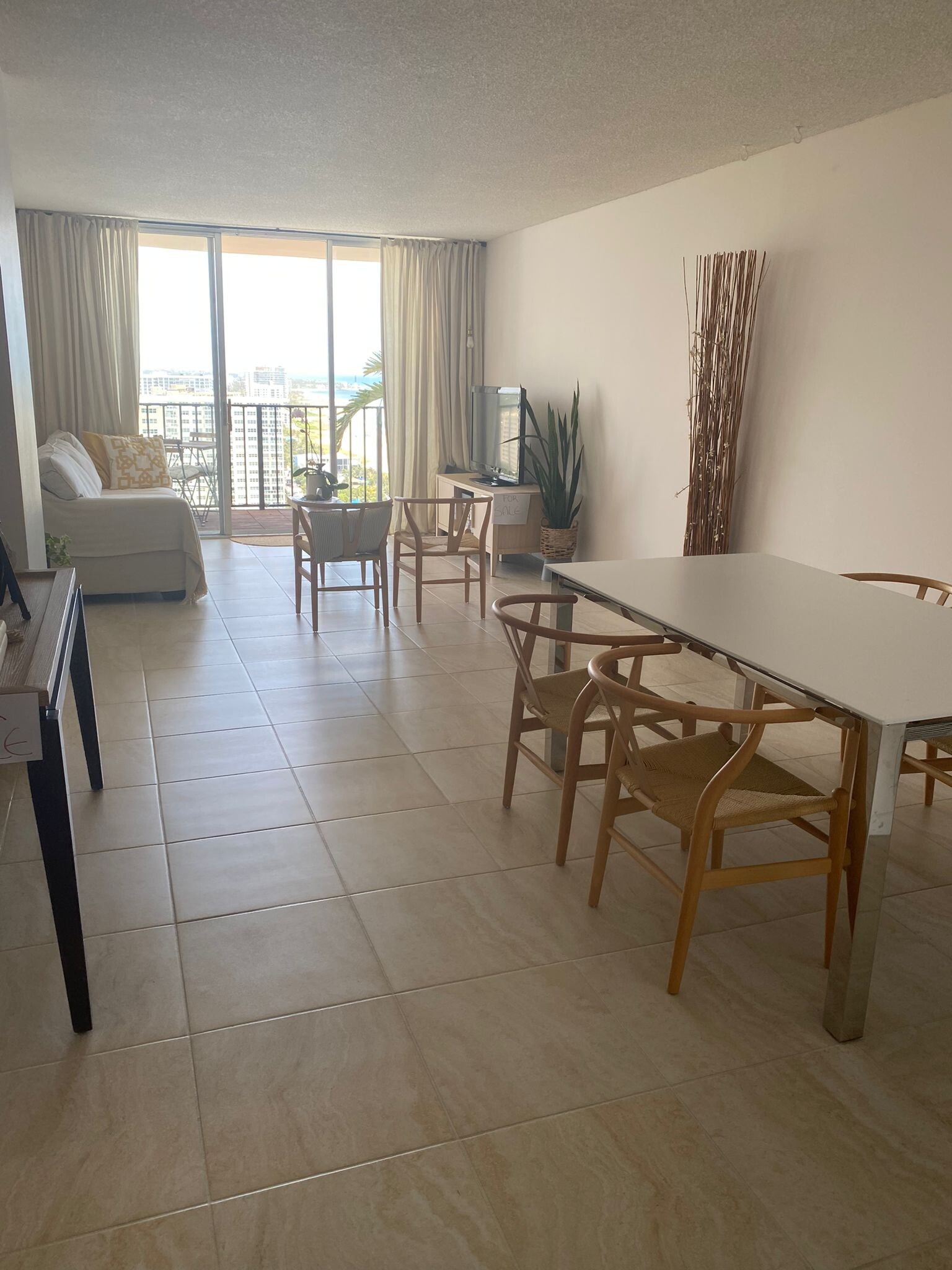 Living area looking to patio - 101 Briny Ave