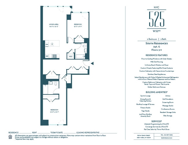Floorplan - 525 West 52nd