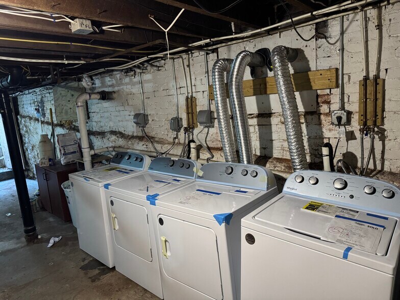 Washer and dry units basement - 128 Pleasant St
