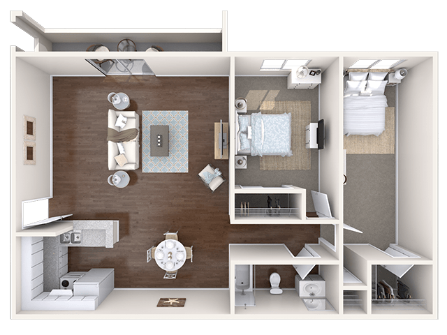 Floorplan - Aspire Rialto Apartments