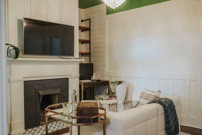 Office/study area in living room - 108 W Henry St