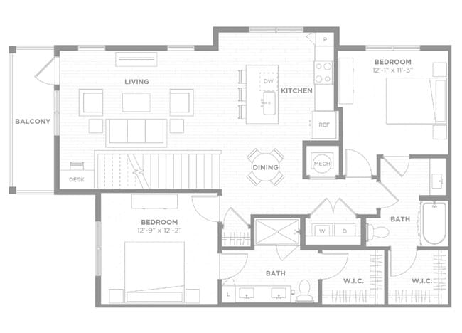 Floorplan - Populus Westside Apartments