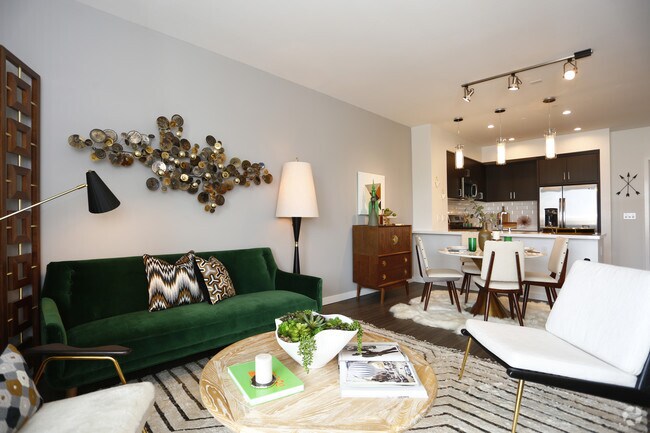 1BR, 1BA-Living Room - Domain WeHo