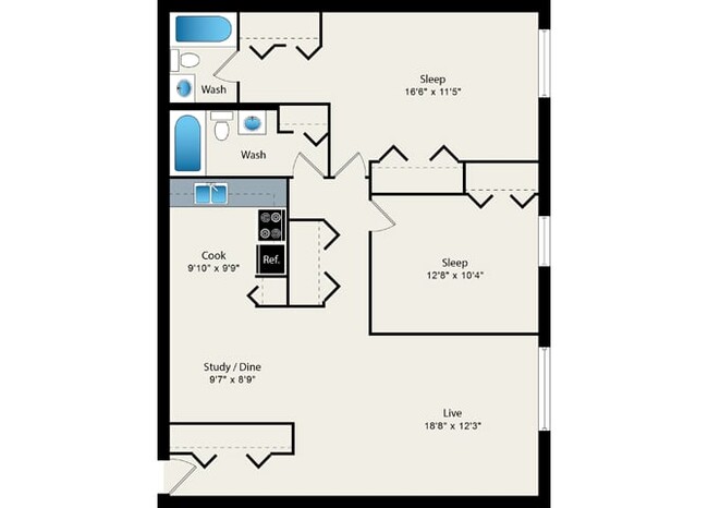 Floorplan - Reside 707