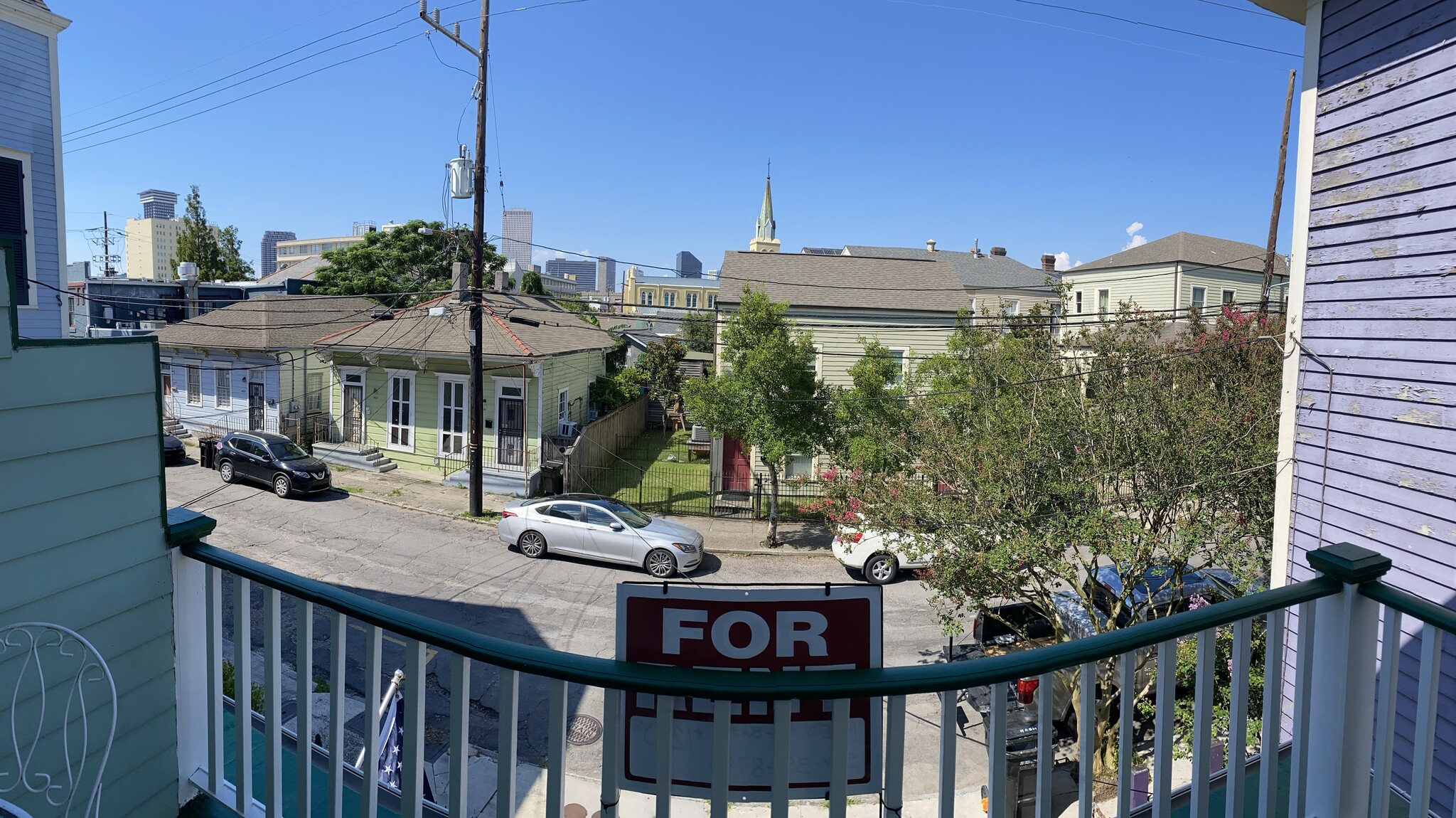 street view from balcony - 1414 Thalia St