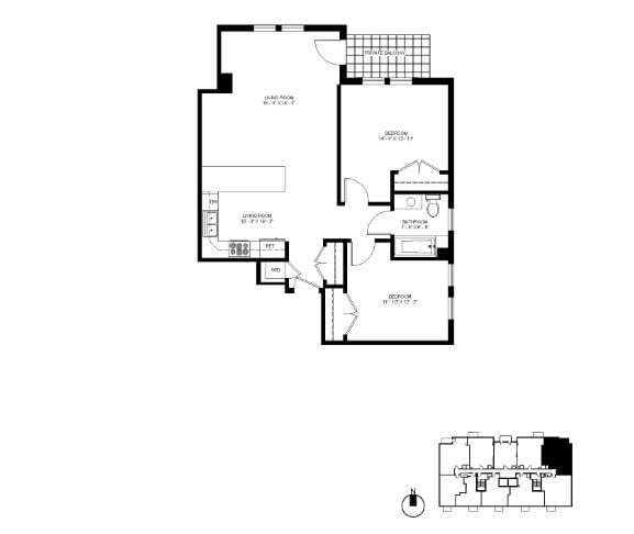 Floorplan - 1323 W Morse Ave