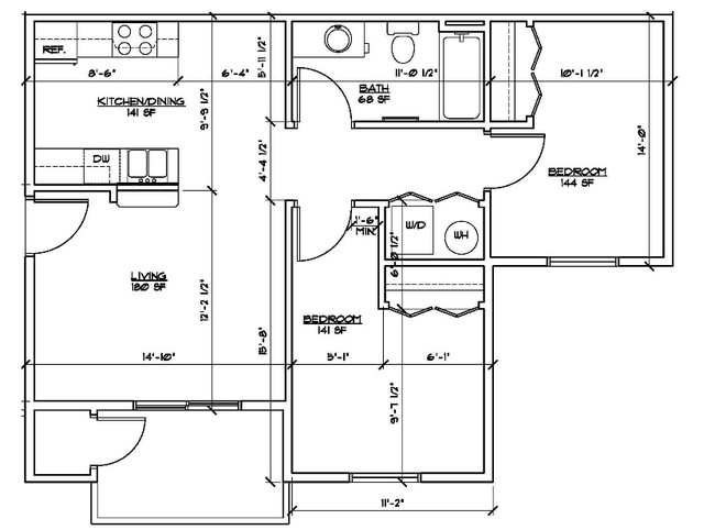 2BR/1BA - Pimlico