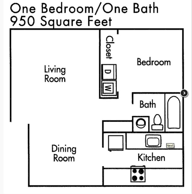 1BR/1BA - Timberwood Apartments