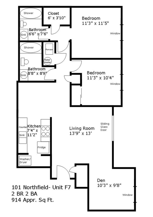 Floorplan - Parkview Apartments