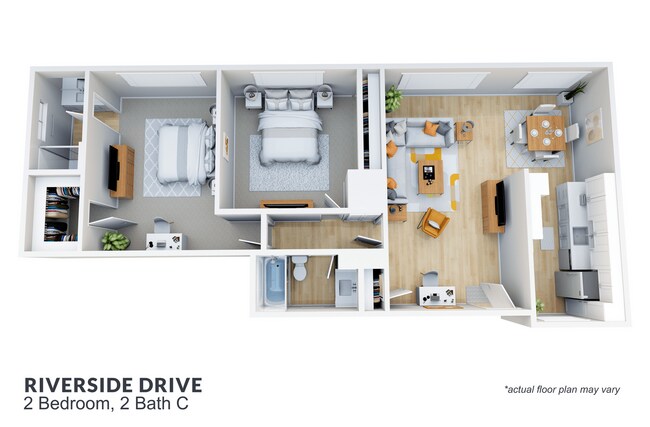 Floorplan - Riverside Drive Apartments