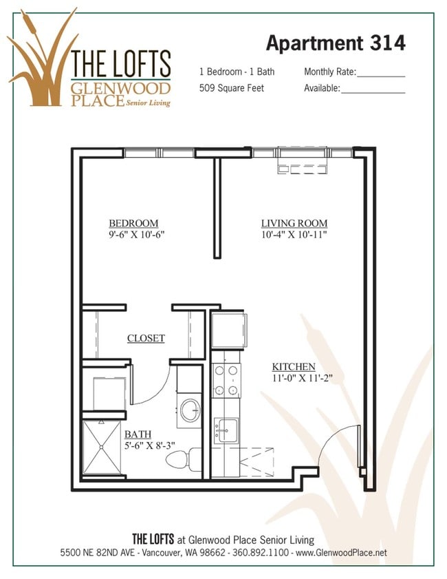 Floorplan - The Lofts - Active Retirement Living