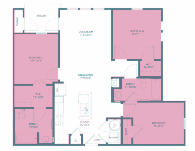 Floorplan - Gardens At San Juan Square