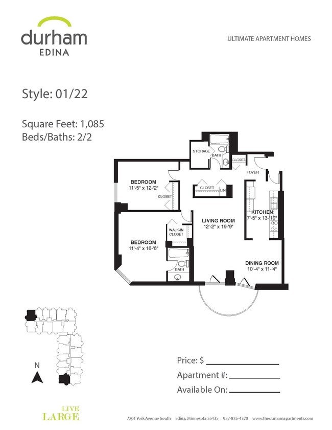 Floorplan - Durham