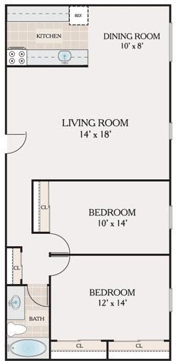 Floorplan - Atrium Apartments