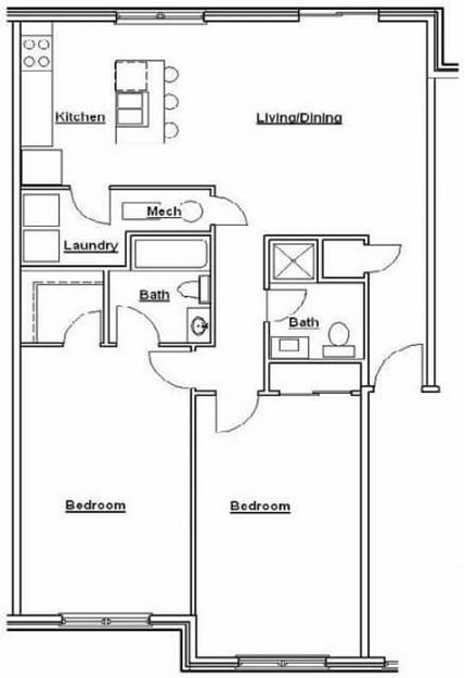 2BR/2BA - Mill at White Clay