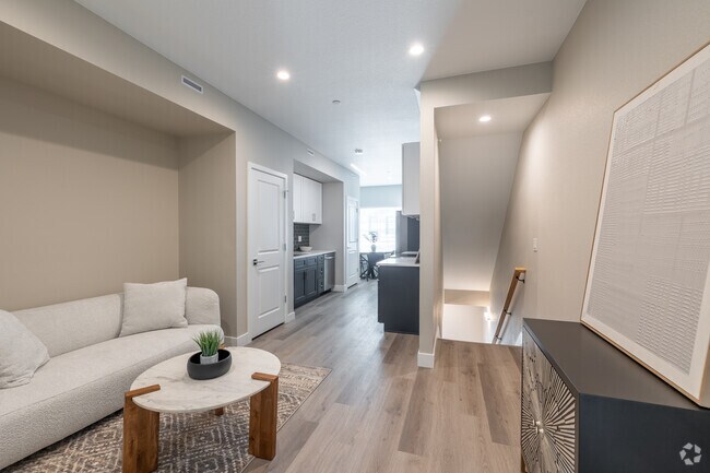 2BR, 2.5BA - 1,542SF - Second floor living room - South Broadway Station Townhomes