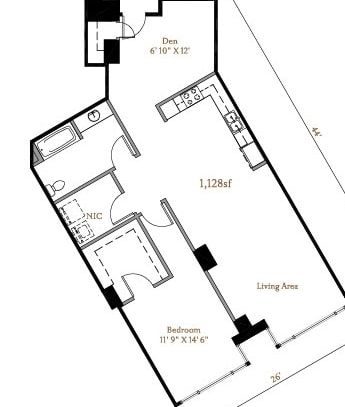 1BR/1BA - The Westerly