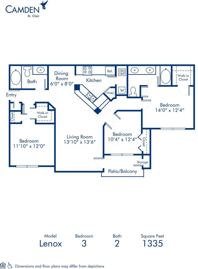 Floorplan - Camden St. Clair