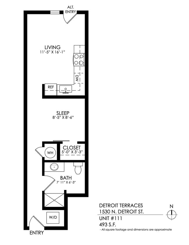 Floorplan - Detroit Terraces