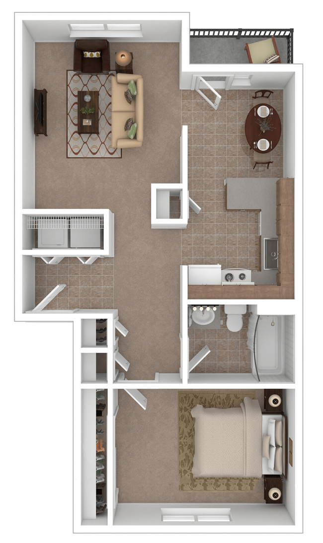 Floorplan - Beverly Gardens Apartments