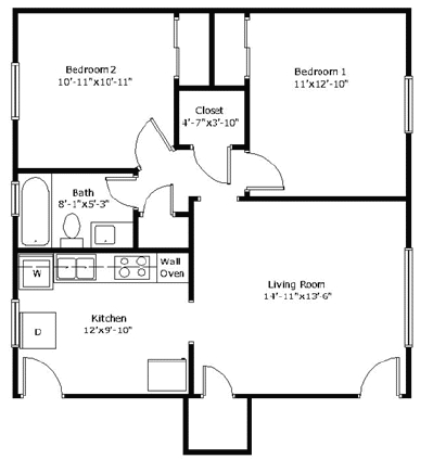 Floorplan - Vestavia Plaza Apartments