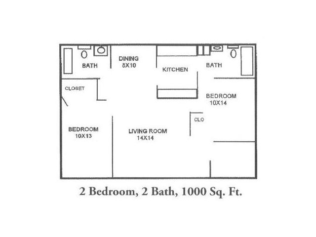 2BR/2BA - Lenox Woods