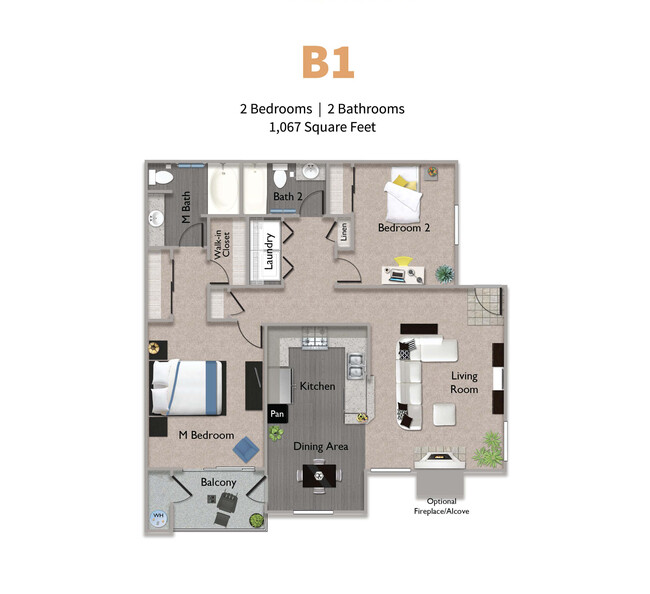 Floorplan - Somerfield at Lakeside Apartments