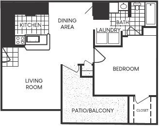 San Joaquin 1 Bed 1 Bath - Villas I & II