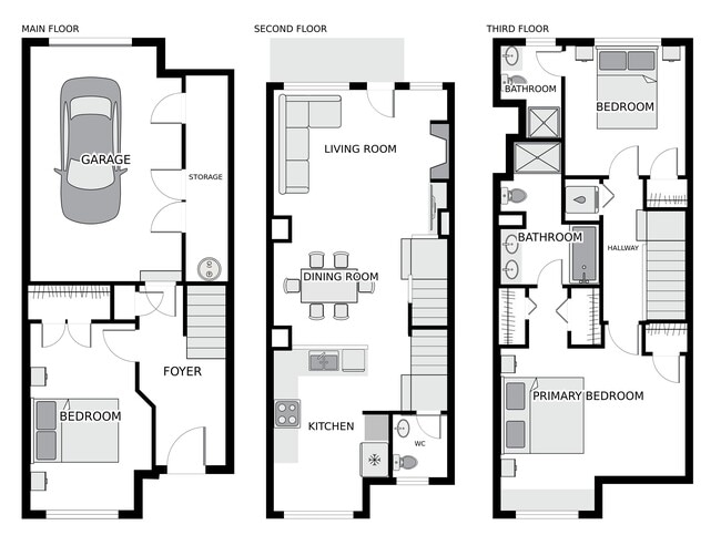 Floor plans - 1210 W St NW