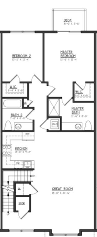 Elm Upper Floor Plan - The Villas on Eastview