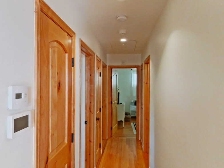 Hallway with beautiful knotty alder doors - 1720 1/2 Calle Poniente