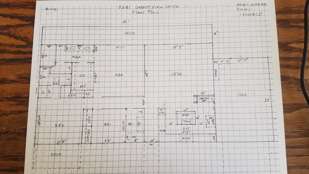 Floor Plan - 5681 Desert View Dr