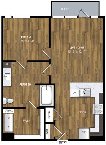 Floorplan - Willamette Tower