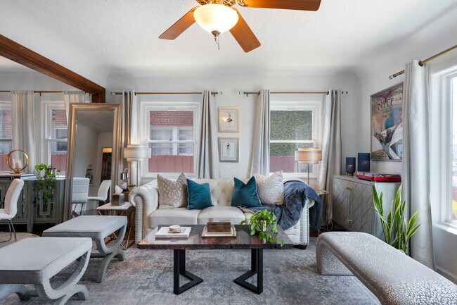 Entrance into the home is a spacious upscale living room. - 1150 W 25th St