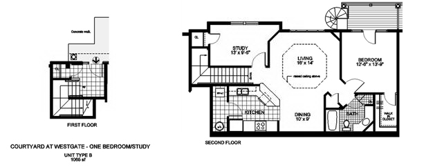 UNIT TYPE B - Courtyard At Westgate