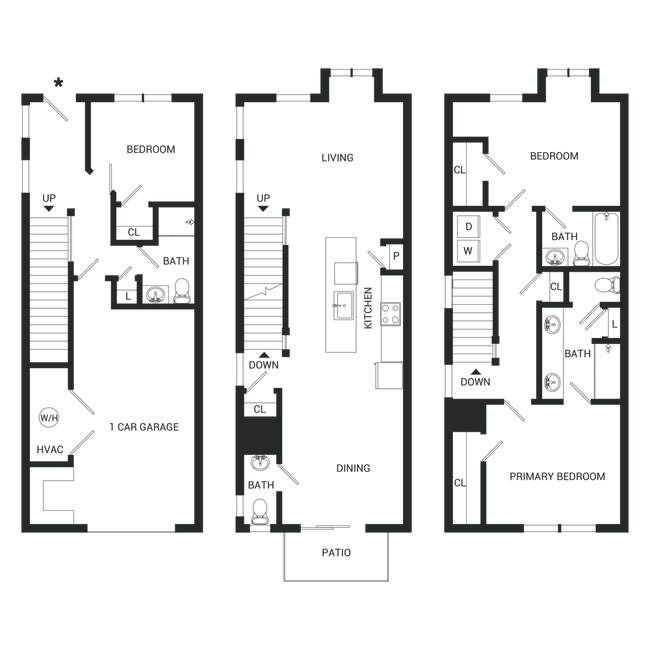 Floorplan - Townes at Five Points