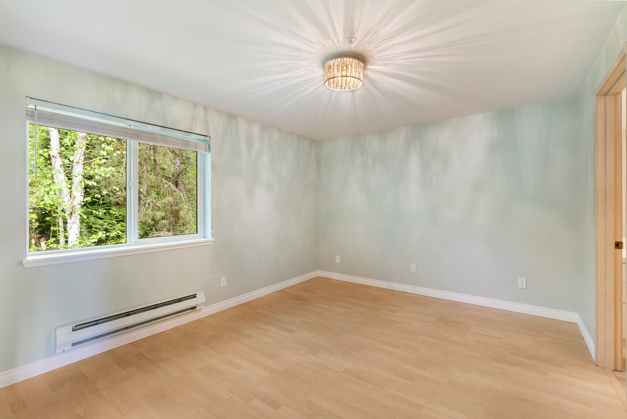Master bedroom facing private greenbelt - 9910 NE 137th St