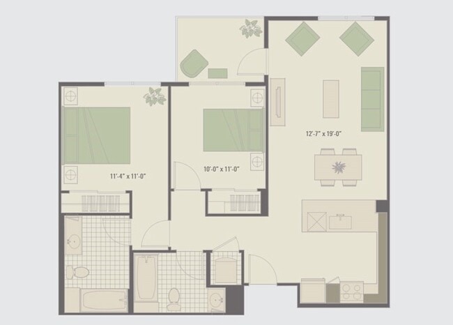 Floorplan - 2000 Delaware
